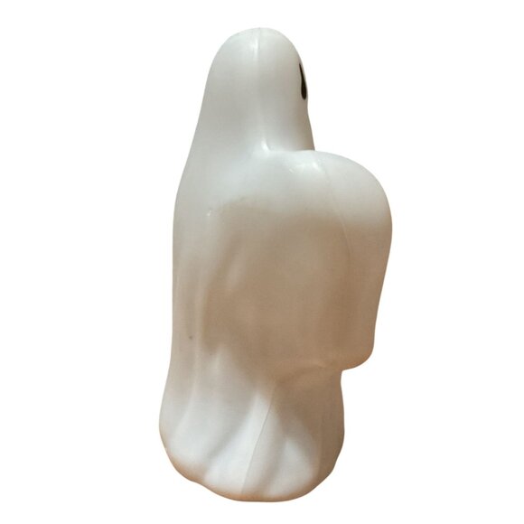 Ghost Shaped Halloween Blow Mold Multi Color Light-Up Plays Scary Boo Music - Picture 2 of 5